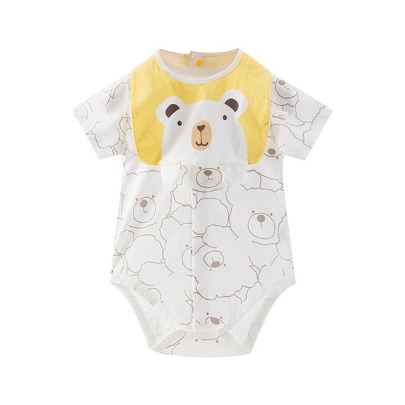 Otqutp 2024 Clothing for Toddler Boys Girls Born To Crawl Off Roading Cute Bodysuit Baby Romper Short Sleeve Playsuit