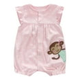 thumbnail image 1 of Otqutp 2024 Romper for Toddler Girls Boys Short Sleeve Animal Print Rompers 0 To 18 Months Children Summer Short Jumpsuit, 1 of 4