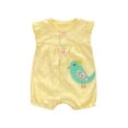 thumbnail image 1 of Otqutp 2024 Romper for Toddler Girls Boys Short Sleeve Animal Print Rompers 0 To 18 Months Children Summer Short Jumpsuit, 1 of 4