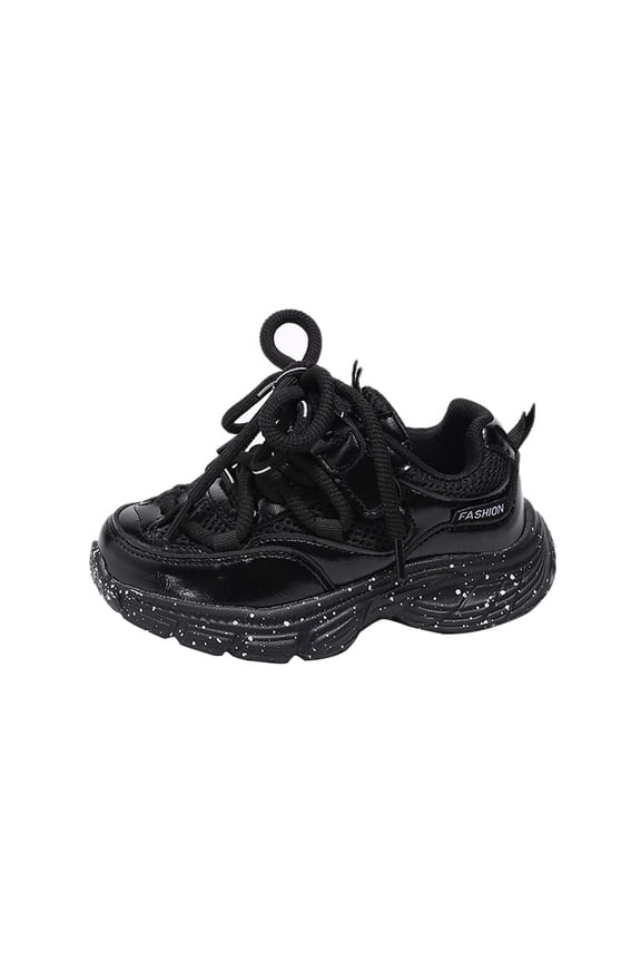 3-11Years Toddler Girls Outdoor Sneakers Fashion Big Kids Winter Water Proof Flat Keep Warm Sport Shoes Breathable Comfortable Shoes(Black,5.5-6 Years)