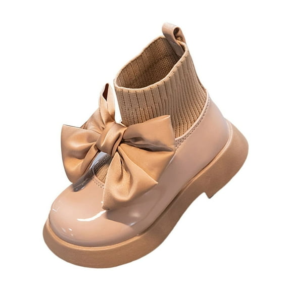 Otqutp 3-12 Years Girls and Boys Children's Casual Shoes Mesh Soft Sole Breathable Sports Short Boots Snow Boots Anti-Slip Outdoor Shoes for Little Kid/Big Kids(Khaki,11-11.5 Years)
