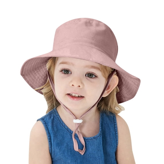 Otqutp 3 to 12 Months Children Casual Head Cap Cap Girls Boys Spring Summer Outdoor Shade Solid Color Sun-screen Hat Adjustable Fisherman Hat