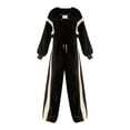 thumbnail image 1 of Otqutp 4-15 Years Teen Girls Children's Spring Fall Fashion Casual Waist Sweater Wide Leg Pants 2PC Outfits Cute Girl Beauty Clothes(Black,4-5 Years), 1 of 4