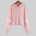 thumbnail image 1 of Otqutp 5-14 Years Little Children Casual Blouse Kids Teen Girls Crop Tops Tie-Dye Hoodies Long Sleeve Pullover Sweatshirts Hooded Tops(d-Pink,7-8 Years), 1 of 1
