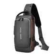 thumbnail image 1 of Otqutp Anti-Theft Sling Backpack Water-Resistant Crossbody Bag Multi Pocket Casual Shoulder Backpack for Men, 1 of 5