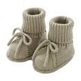 thumbnail image 1 of Otqutp Birthday Footwear for Toddler Girls Baby Booties Sock Shoes Hand Knitting Crochet Boy and Girl Cozy Shoes for 0 to 12 Months, 1 of 3
