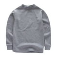 thumbnail image 1 of Otqutp Baby Blouse Boys and Girls' Classic Fit High Neck T Shirt Organic Cotton Soft Multi Pack Long Sleeve Basic Toddlers and Kids, 1 of 9
