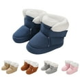 thumbnail image 1 of Otqutp Baby Boots 0-1 Years Old Baby Boys Girls Cotton Shoes Warm Baby Shoes Plus Velvet Boots Soft Sole Baby Shoes Toddler Shoes, 1 of 9