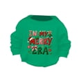 thumbnail image 1 of Otqutp Baby Boys Girls Christmas Lettter Print Sweater Long Sleeve Pullover Warm Knitted Sweatshirt Fall Winter Clothes 1-14 Years(Green,11-12 Years), 1 of 4