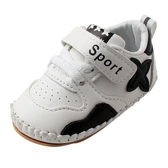 Otqutp Baby Boys Girls Fashion Shoes Children Crib Shoes Non Slip Sport Shoes Rubber Sole Outdoor Toddler Walking Shoes