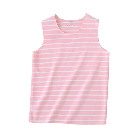Otqutp Baby Christmas Tops Toddler Kids Girls Dance Tank Top Racerback Crop Tank Top Stripe Sleeveless Sports Dance Top Ballet Gymnastics Dancewear