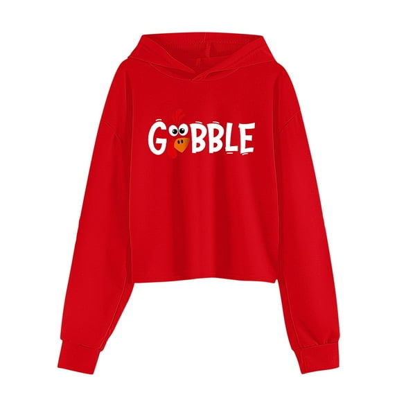 Otqutp Baby Crewneck Pullovers /Toddler Fashion Long Sleeved Round Neck Letter Printing Thanksgiving Hoodies Thanksgiving Party Fall Winter Clothes Set(Red,8-9 Years)