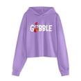 thumbnail image 1 of Otqutp Baby Crewneck Pullovers /Toddler Fashion Long Sleeved Round Neck Letter Printing Thanksgiving Hoodies Thanksgiving Party Fall Winter Clothes Set(Purple,6-7 Years), 1 of 4
