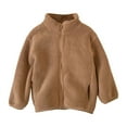 thumbnail image 1 of Otqutp Baby Dress Coats Windproof Winter Coat for Baby Boys Girls Long Sleeve Jacket Toddler Clothes Outerwear for Children 2-9 Years(Coffee,5-6 Years), 1 of 5