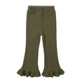 thumbnail image 1 of Otqutp Baby Fall Leggings Tollder Girl High Elastic Waist Flare Leg Pants Casual Long Bell Bottom Trousers Slim Fit Sweatpants for 1-8 Years(,2-3 Years), 1 of 4