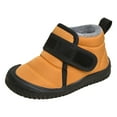 thumbnail image 1 of Otqutp Baby First Walking Boots Toddler Winter Snow Boots Boys Girls Cold Weather Baby Shoes Hook Loop Thermal Lined Snow Boots(Yellow,18-24 Months), 1 of 5