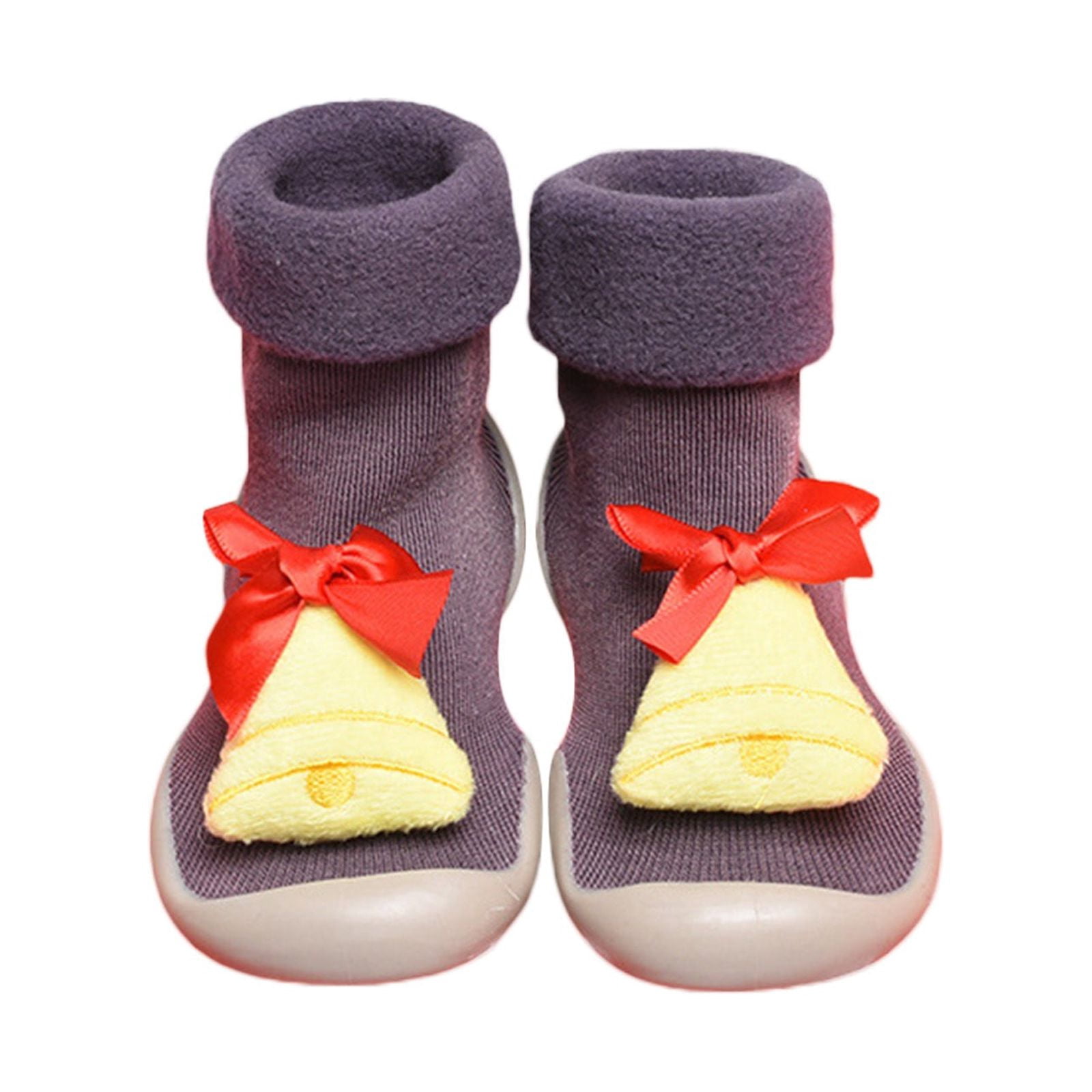 New Baby Winter Socks Shoes In Crochet Character Shoes (0-6 Months) In Pink & Red Pink Color On Sale main image 1