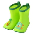thumbnail image 1 of Otqutp Baby Flat Sole Boots Colorful Cute Animal Lightweight Rain Shoes Children's Rain Boots Baby Water Shoes EVA Soft Outdoor Kids Rainboots(B,12-18 Months), 1 of 4