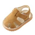 thumbnail image 1 of Otqutp Baby Girls Boys Sandals Closed-Toe Adjustable Strap Non-Slip Flat Shoes Summer Toddler Kids Casual Water Shoes, 1 of 4