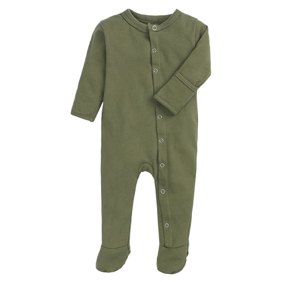 Otqutp Baby Girls Cute Ruffles Long Sleeve Candy Cane Printed Romper Bowknot Ribbed Bodysuits with Headbands Spring Autumn Outfits(2-Green,3-6 Months)
