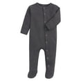 thumbnail image 1 of Otqutp Baby Girls Cute Ruffles Long Sleeve Candy Cane Printed Romper Bowknot Ribbed Bodysuits with Headbands Spring Autumn Outfits(2-GY2,9-12 Months), 1 of 9