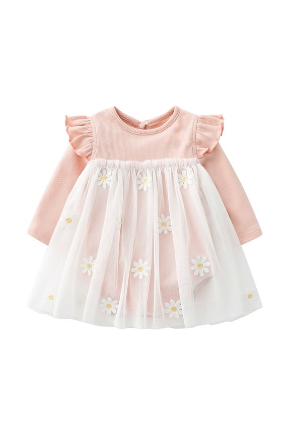 Baby Girls Cute Solid Color Romper Robe Cotton Japanese Pajamas Short Sleeve Romper Tulle Tutu Dress Summer Clothes(Pink-b,0-3 Months)