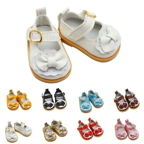 Otqutp Baby Girls Mary Jane Shoes with Bow Non Slip Toddler Shoe Cute Princess Flat Girls Slip On Soft Dress Shoes