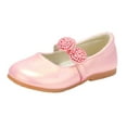 thumbnail image 1 of Otqutp Baby Girls Shoes Children Shoes White Leather Shoes Bowknot Girls Princess Shoes Single Shoes Performance Shoes, 1 of 9
