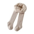 thumbnail image 1 of Otqutp Baby Girls Tights Toddler Fleece Pantyhose Solid Stretchy Basic Full Length Footed Leggings Knitted Stocking Fall Outfit, 1 of 8