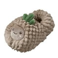 thumbnail image 1 of Otqutp Baby Indoor Slippers Fashion Autumn and Winter Boys and Girls Slippers Flat Bottom Soft Lightweight Comfortable Warm Cover Heel Cute Cute Fruit Pineapple Pattern Shoes(Gray,12-15 Months), 1 of 4