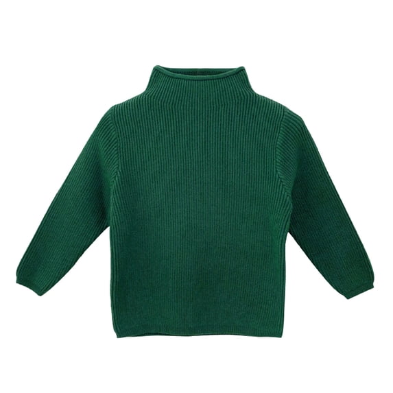 Otqutp Baby Knitted Cardigan for Toddler Children Boys Girls Ribbed Half Turtleneck Winter Sweater Base Sweater Solid Color Pullover Warm Tops(C,4-5 Years)