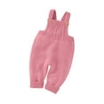 thumbnail image 1 of Otqutp Baby Lightweight Overalls Babys Girls Boys Solid Spring Winter Long Pants Knit Suspender Trousers Clothes 0-24 Months(,12-18 Months), 1 of 9