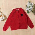 thumbnail image 1 of Otqutp Baby Playwear Blouse Kids Girls' Coat Spring/Summer Solid Color Single Button Cardigan Party Birthday School for 1-7 Years(Red-D,18-24 Months), 1 of 1