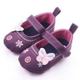 thumbnail image 1 of Otqutp Baby Round Toe Shoes Girls Sneakers Baby Cute Bow Embroidered Walking Shoes Flat Shoes Toddler Walking Shoes, 1 of 7