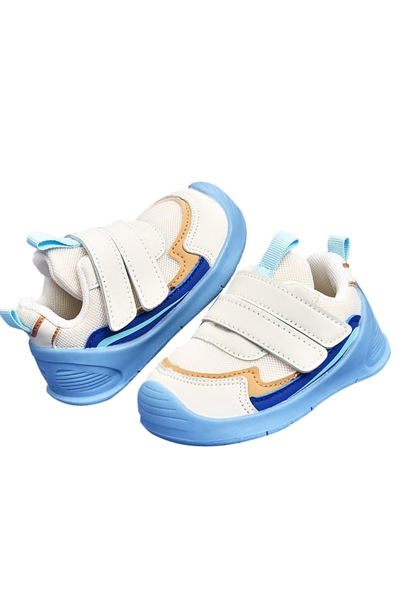 Baby Round Toe Sneakers Girls Boys' Sports Shoes Autumn Soft Sole Anti Kick Through Shoes Lightweight Walking Shoes