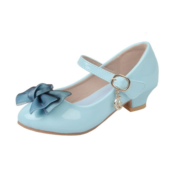 Otqutp Baby Sandals Children Shoes with Single Shoes Fashion Leather Shoes Versatile Bow Small Leather Shoes Single Shoes for 4 to 13 Years