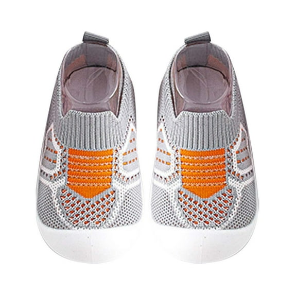 Otqutp Children Low Heel Sneakers Toddler Baby Boys Girls Shoes Breathable Soft Antislip Wearproof Breathable Crib Shoes