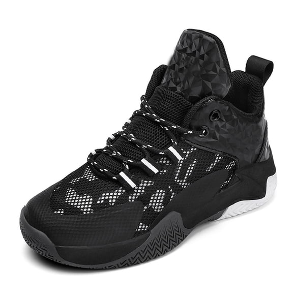 Otqutp Baby Sport Shoes Kid's Basketball Shoes Boys Sneakers Girls Trainers Comfort High Top Basketball Shoes for 9 to 15 Years