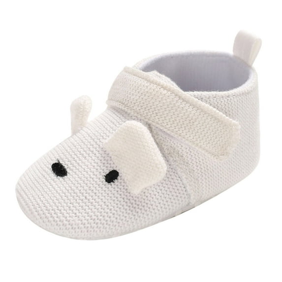Otqutp Baby Sports Shoes&nbsp;Children Shoes Boys Girls Cotton Shoes Hook Loop Solid Color Lightweight Soft Comfortable Cute Cartoon Animal Pattern