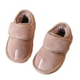 thumbnail image 1 of Otqutp Baby Toddler Boys Girls Prewalker Boots Tassel Shoes Soft Sole Baby Prewalker Anti-Slip Rubber Texture Sole Winter Crib Shoes 0-6 Years(Khaki,18-24 Years), 1 of 1