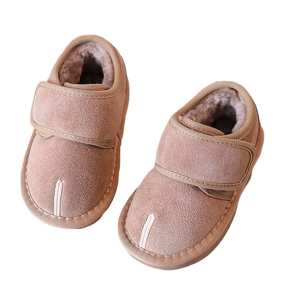 Otqutp Baby Toddler Boys Girls Prewalker Boots Tassel Shoes Soft Sole Baby Prewalker Anti-Slip Rubber Texture Sole Winter Crib Shoes 0-6 Years(Khaki,18-24 Years)
