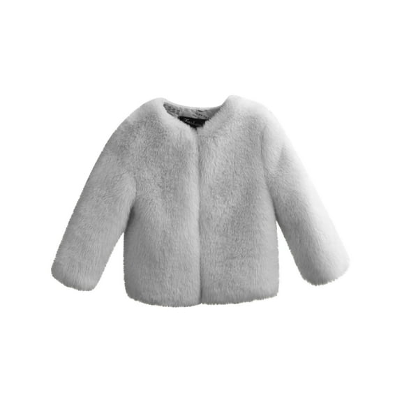 Otqutp Baby Windproof Snowsuit Kids Baby Girls Autumn Winter Coat Long Sleeve Jacket Thick Warm Outwear Clothes for 2-10 Years(Grey,4-5 Years)
