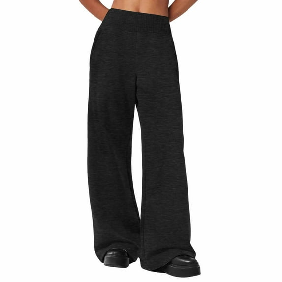 Otqutp Baggy Sweatpants for Teen Girls Trendy Oversized Wide Leg Loose Sweat Pants Elastic High Waist Drawstring Joggers