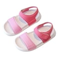 thumbnail image 1 of Otqutp Birthday Footwear for Baby Toddler Little Kid Beach Sandals Summer Casual Walking Shoes Princess Flat Sandals with Ruffle Summer Sandals, 1 of 8
