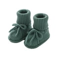 thumbnail image 1 of Otqutp Birthday Footwear for Toddler Girls Baby Booties Sock Shoes Hand Knitting Crochet Boy and Girl Cozy Shoes for 0 to 12 Months, 1 of 4