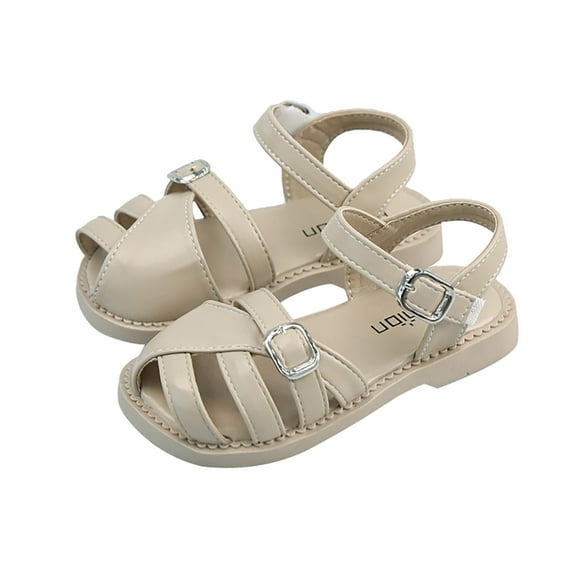Otqutp Size 2 Shoes Girls Toddler Big Kids Summer Casual Roman Hollow Out Baotou Sandals