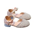 thumbnail image 1 of Otqutp Birthday Toddler Girls Footwear Cute Summer Baby Girl Shoelaces Pearls Princess Shoes Butterfly Shoes for 5 to 12Years, 1 of 4