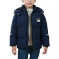 thumbnail image 1 of Otqutp Boys Down Jacket Thick Warm Parka Winter Snowsuit Kids Insulated Cozy Padded Puffer Coat Cold Weather Hooded Outerwear, 1 of 5