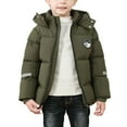 thumbnail image 1 of Otqutp Boys Down Jacket Thick Warm Parka Winter Snowsuit Kids Insulated Cozy Padded Puffer Coat Cold Weather Hooded Outerwear, 1 of 6