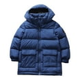 thumbnail image 1 of Otqutp Boys Girls Long Winter Down Coats Waterproof Hooded Quilted Puffer Jackets Lightweight Oversized Outerwear with Pocket, 1 of 9